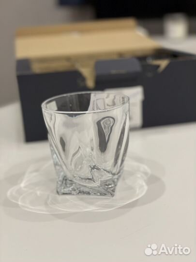 Набор стаканов под виски Crystalite Bohemia Quadro