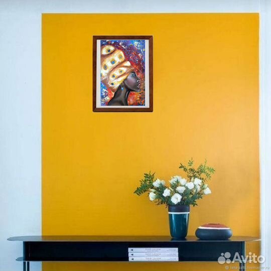 Картина маслом Африканка