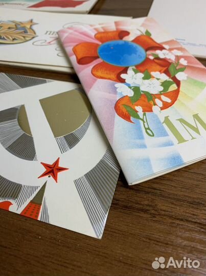 Патриотические ретро-открытки 1 мая, май СССР