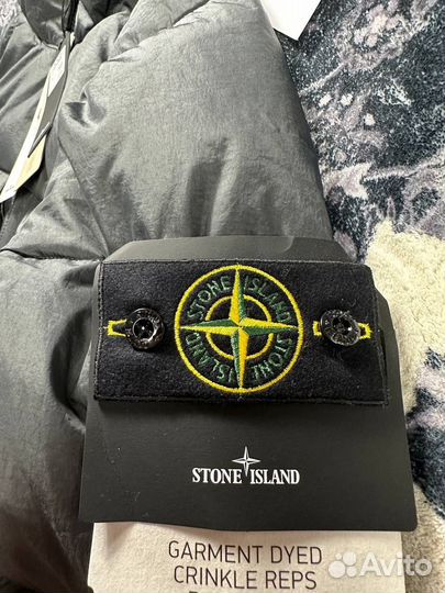 Пуховик Stone island Crinkle Reps Оригинал