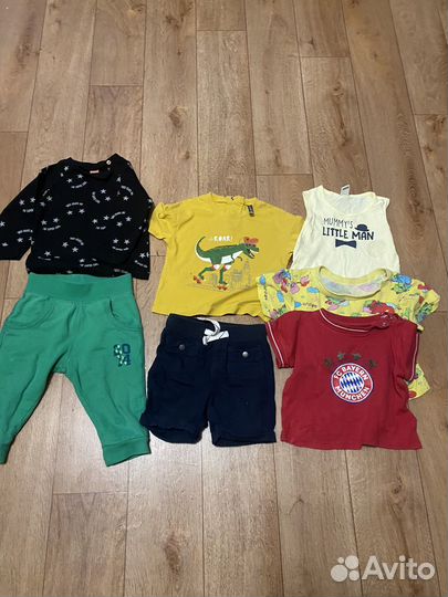 Детские вещи пакетом на мальчика 80 86