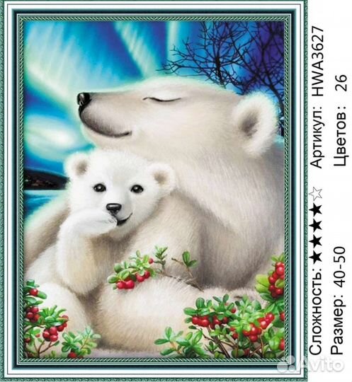 Алмазные мозаика 40-50 на подрамнике