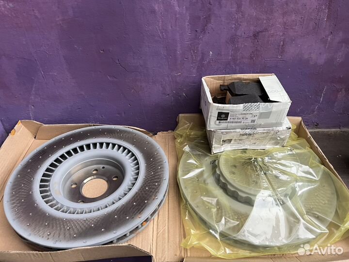 Диски тормозные комплект Mercedes 221 amg