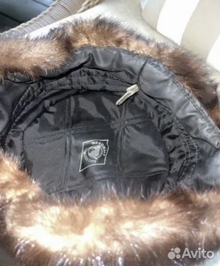 Норковая шапка мужская большой размер