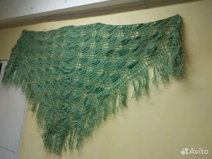 Шаль новая ручная вязка, разных цветов, обмен