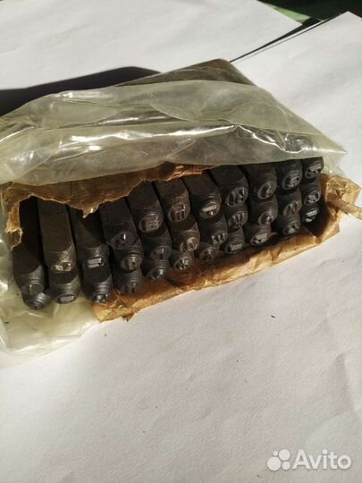 Клейма шрифт буквенные 5 мм