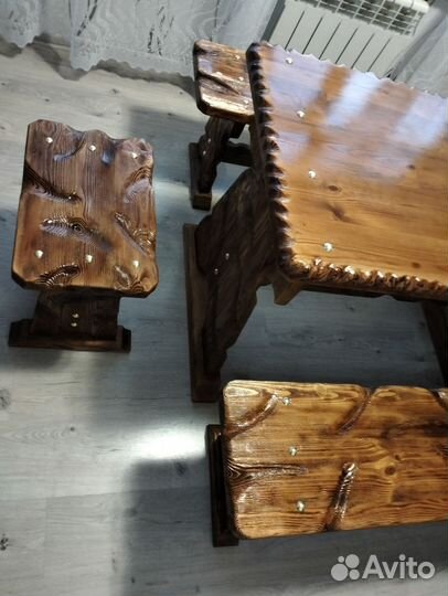 Столы лавочки из дерева