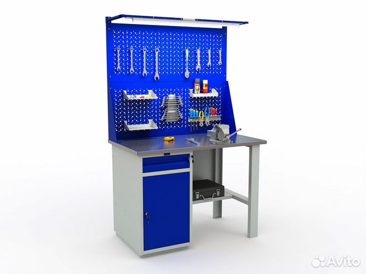 Верстак слесарный / Двухтумбовый