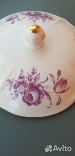 Крышка от супницы Bohemia Чехословакия