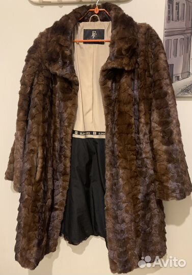 Шуба норковая из кусочков