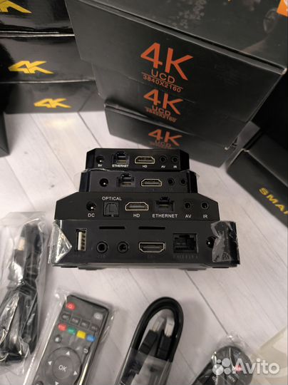 SMART tv приставка прошитая 4К WiFi Bluetooth