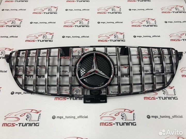 Решетка Mercedes GLE-Coupe c292 GT style хром+AMG