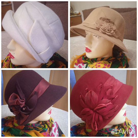 Шляпа фетровая женская