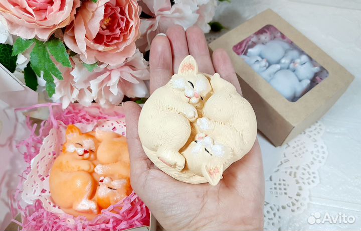 Котята мыло ручной работы