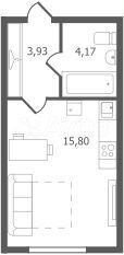 Квартира-студия, 23,9 м², 1/11 эт.
