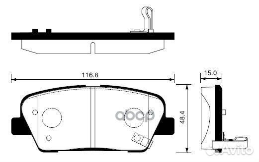 Колодки тормозные hyundai santa FE (CM) 2.2D 09