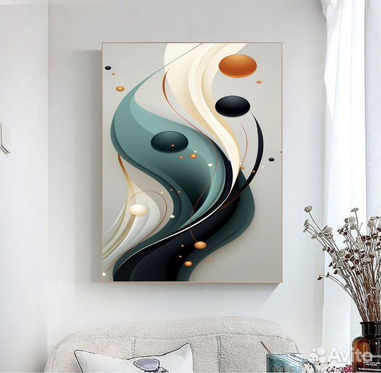 Интерьерная картина маслом абстракция Гармония