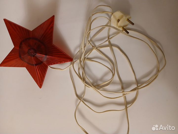 Звезда на елку СССР электрическая