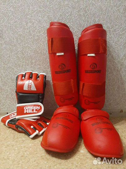 Защита голени и стопы, перчатки