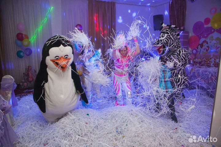 Бумажное шоу дискотека серебро