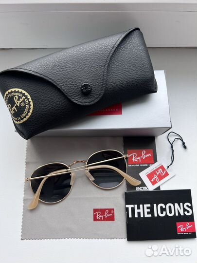 Очки ray ban round metal