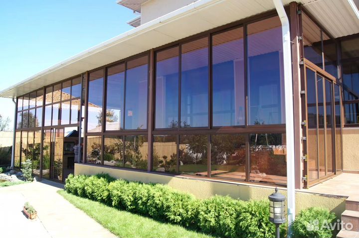 Остекление частного дома