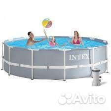 Каркасный бассейн intex бу