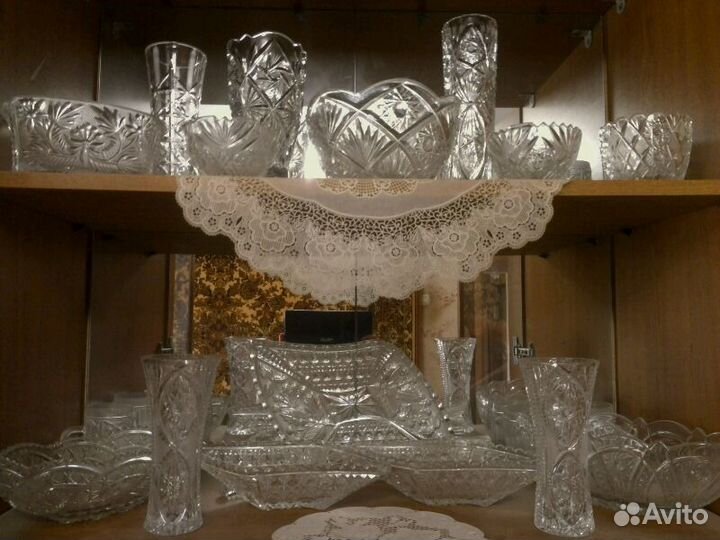 Хрусталь. Любые вазы, салатницы, ладьи, конфетницы