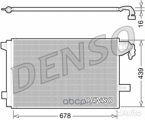 Denso DCN32063 Радиатор кондиционера VW T5