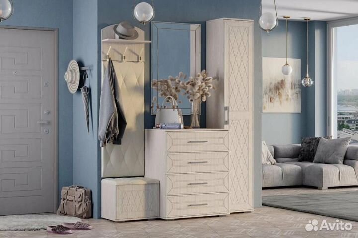 Прихожая 0,5м Вешалка с мягкой спинкой Британика