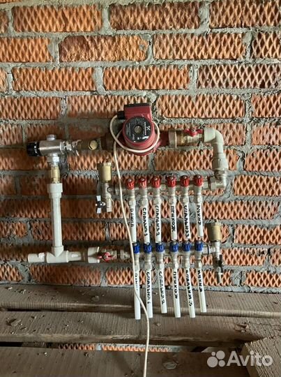 Насос циркуляционный grundfos с обвязкой