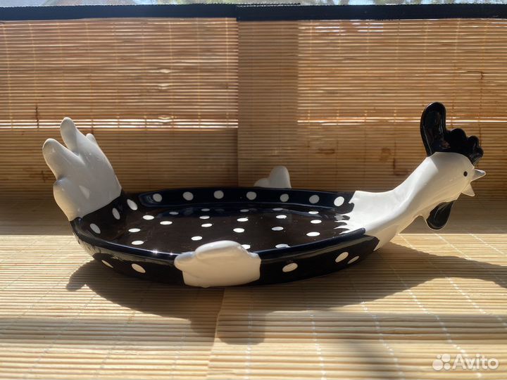 Набор тарелок фарфор курочки сервировка