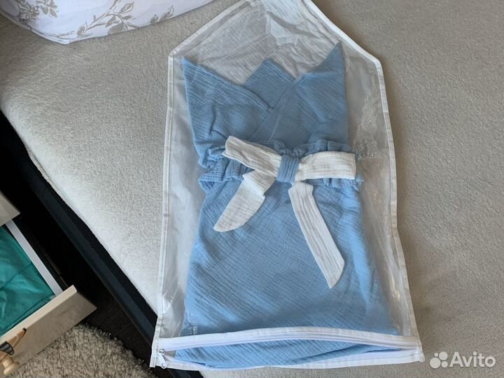 Новый муслиновый плед-конверт