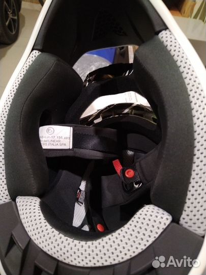 Кросcовый шлем acerbis c защитными очками scout