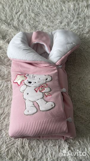 Комплект на выписку для девочки зима