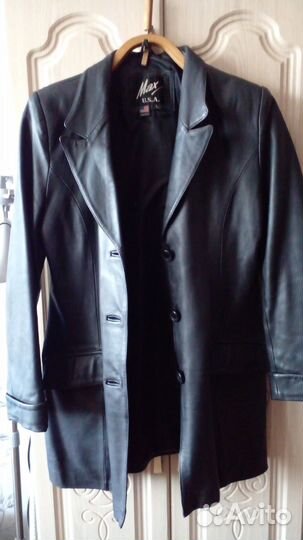 Пиджак нат.кожа женский
