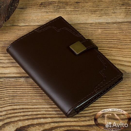Обложка для автодокументов из кожи
