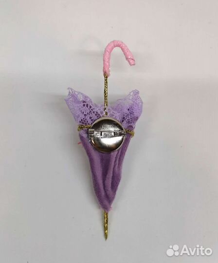 Брошь ручной работы Зонтик