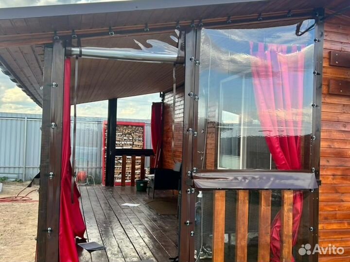 Мягкие окна для террасы беседки веранды