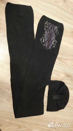 Шапкас шарфом