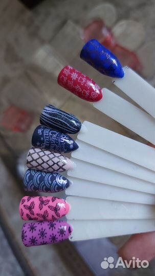 Трафареты для стемпинга, ногти