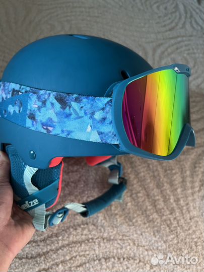 Шлем горнолыжный и маска