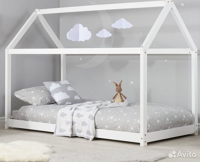 Кроватка напольная Домик Монтессори