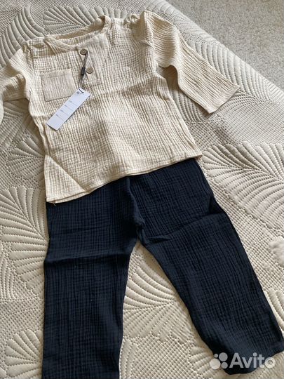 Костюм детский новый муслиновый 104-110