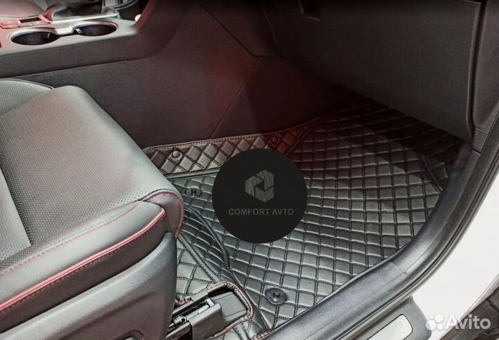 3Д (3D) коврики из экокожи KIA Sportage Спортейдж