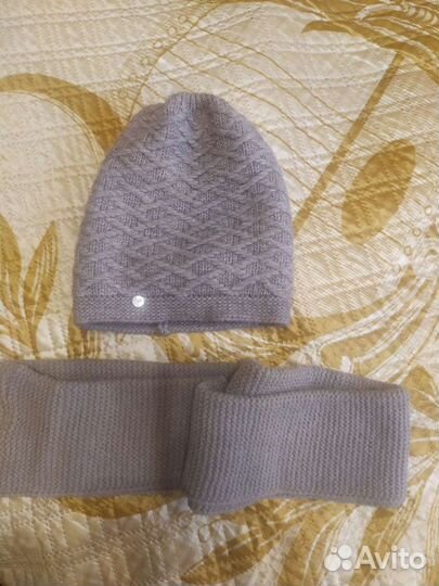 Комплект шапка и снуд женский