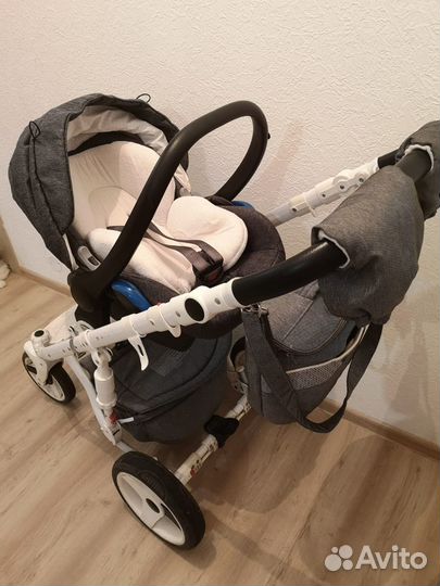 Коляска 3в1 Adamex Monte Carbon