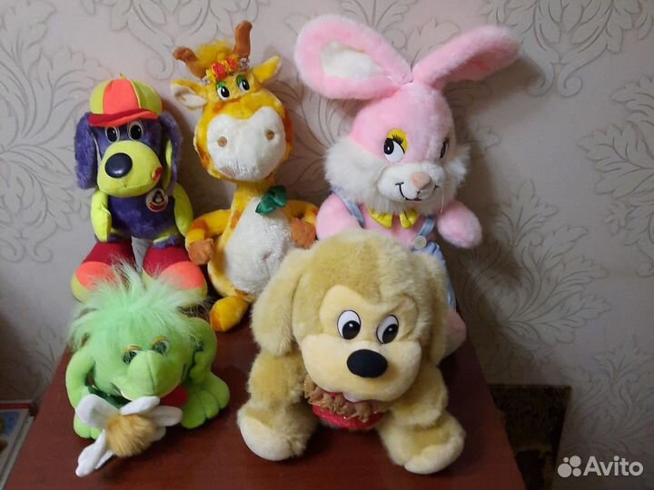 Мягкие игрушки. Волк, заяц, кикимора