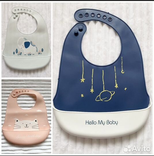 Нагрудники силиконовые новые