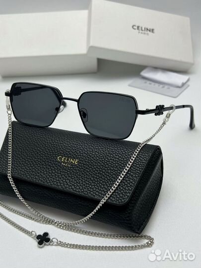 Солнцезащитные очки с цепочкой celine